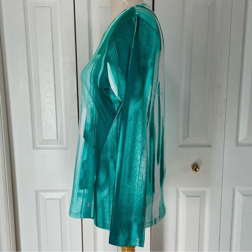 Under Armour Teal and White Long Sleeve Top - Picture 4 of 14